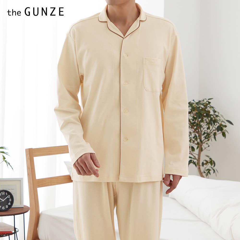 【 ORGANIC スムース】 パジャマ 長袖長パンツ 綿100% スムース【送料無料】